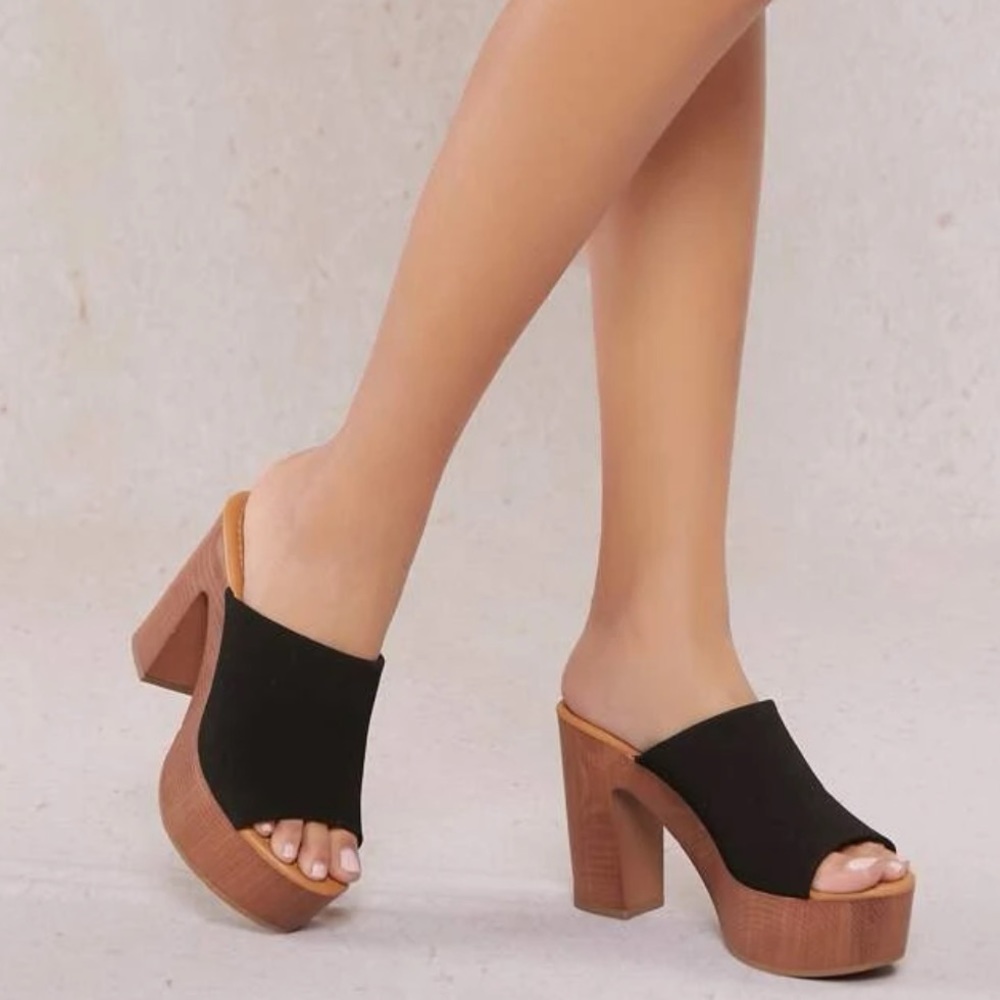 Platform Block Heel Sandals